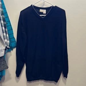 Men’s black Merona lightweight v neck sweater size L